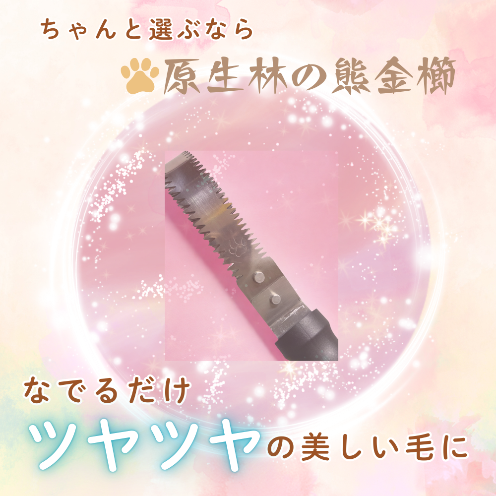 原生林の熊金櫛　熊櫛