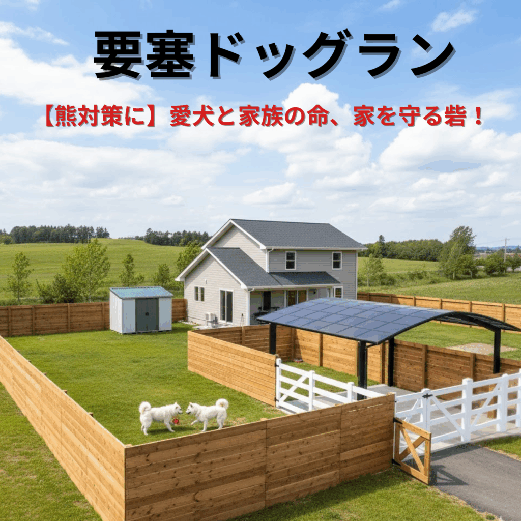 要塞ドッグラン　家の熊対策