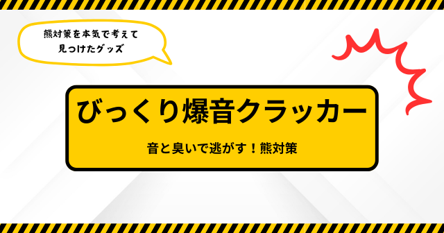 びっくり爆音クラッカー